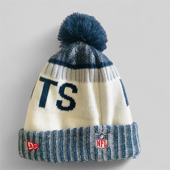 New England Patriots NFL Pom Pom Beanie Skull Cap Hat Embroidered NE Adults - Picture 2 of 13